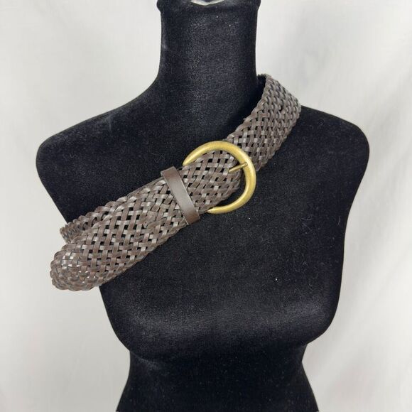 Vintage Gap 100% Leather Lattice Waist Belt - Women’s S - Picture 2 of 5